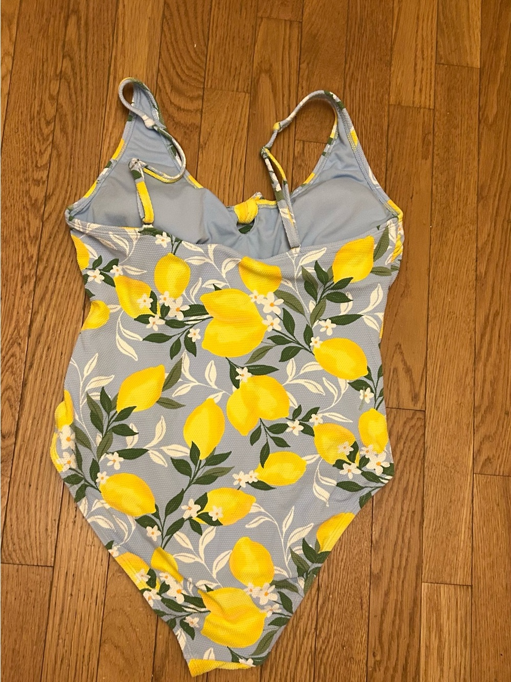 Women’s Time and True Lemon Print Swimsuit Size XL - Picture 2 of 3